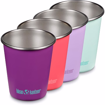 Klean Kanteen Stainless Steel Cup Set (Butterflies, 4-Pack)
